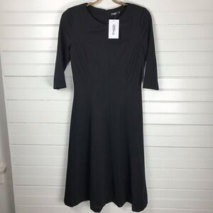 Foggy 3/4 Sleeve Scoop Neck Casual A-Line Dress Size M